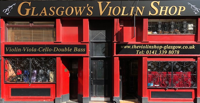 Glasgow’s Violin Shop is a Skyinbow stockist and professional fitting service