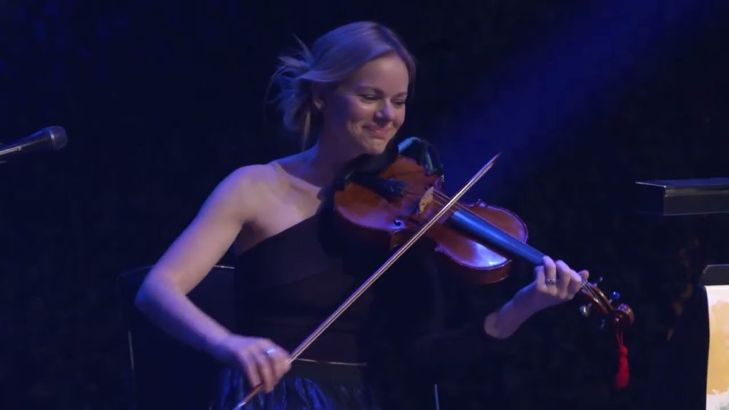Megan Henderson, Kenny Johnson Acoustics fiddle pickup